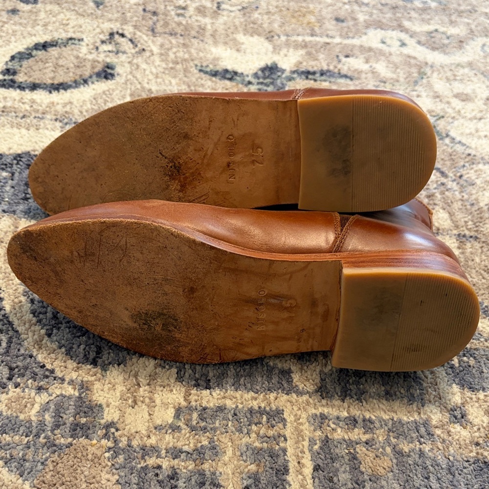 Nisolo Classic Cognac Brown Leather Chelsea Boots - Picture 8 of 8
